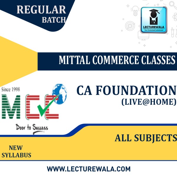 CA Foundation Old Syllabus All Subjects Combo Regular Batch By Mittal ...